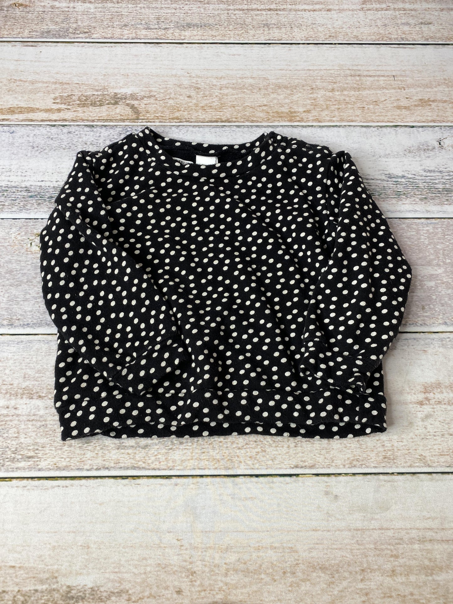 Harper Canyon Girls White | Black Long Sleeve T-Shirt Size: 18 months White | Black