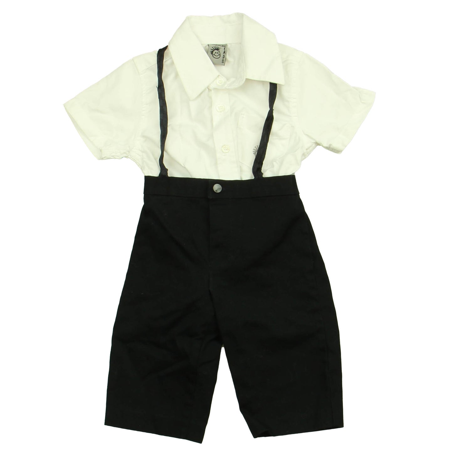 Kuckle Heads Boys White | Black Apparel Sets Size: 3-6 Months White | Black