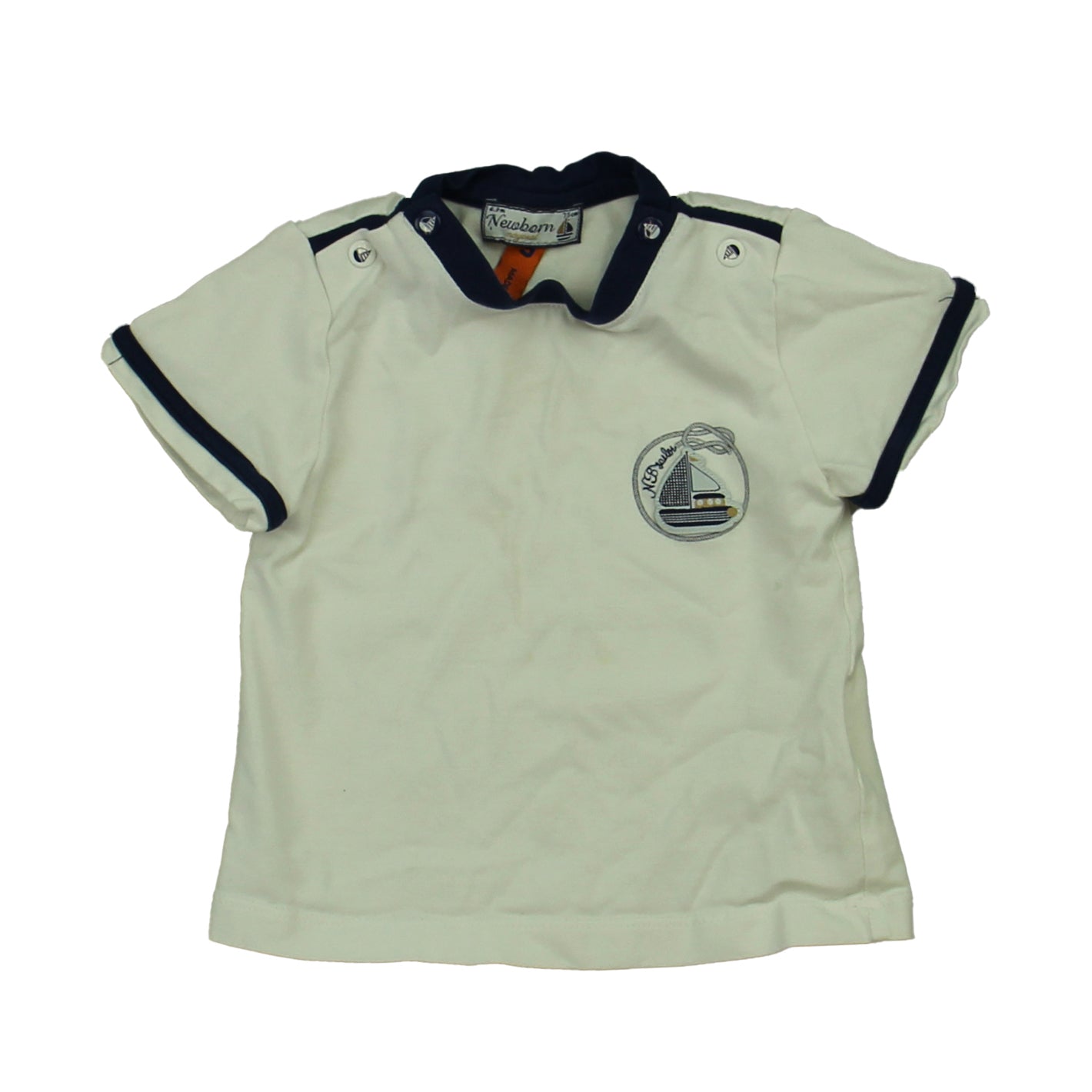 Mayoral Boys White | Blue T-Shirt Size: 6-9 Months White | Blue