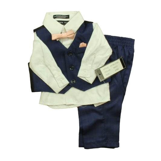 Andrew Fezza Boys White | Blue Special Occasion Outfit Size: 6-9 Months White | Blue