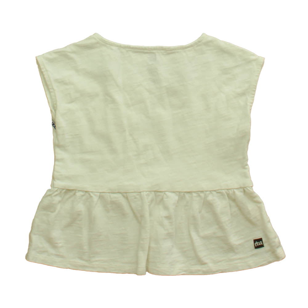 Tea Girls White | Blue Blouse Size: 6 Years White | Blue