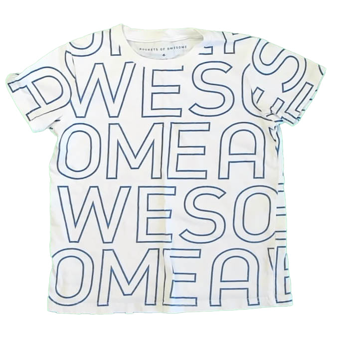 Rockets of Awesome Boys White | Blue T-Shirt Size: 6 Years White | Blue
