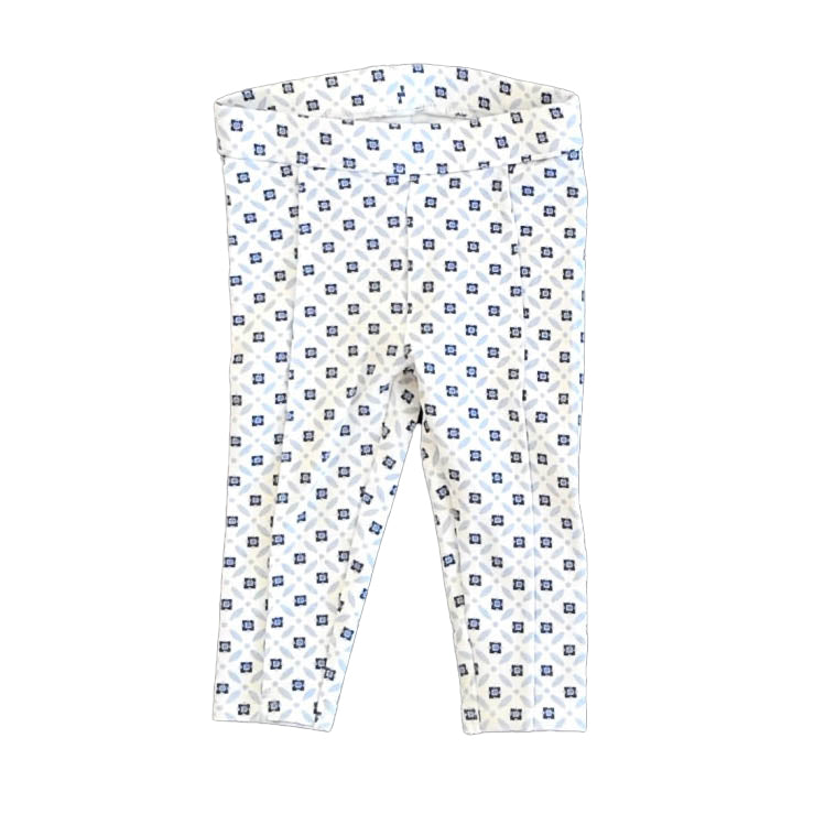 Janie and Jack Girls White | Blue Leggings Size: 6-12 Months White | Blue