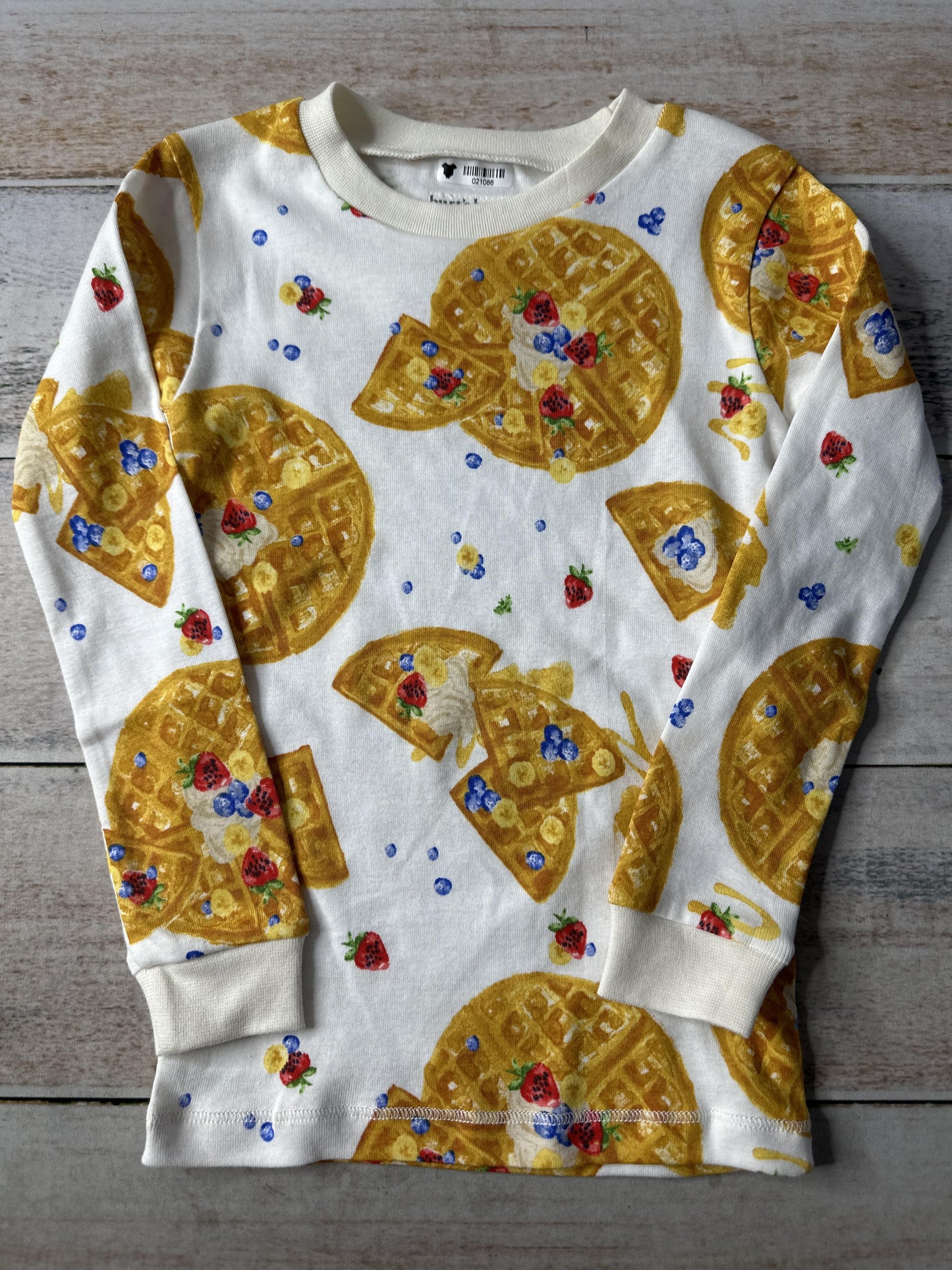 Burt's Bees Unisex White | Breakfast Pajamas Size: 3T White | Breakfast