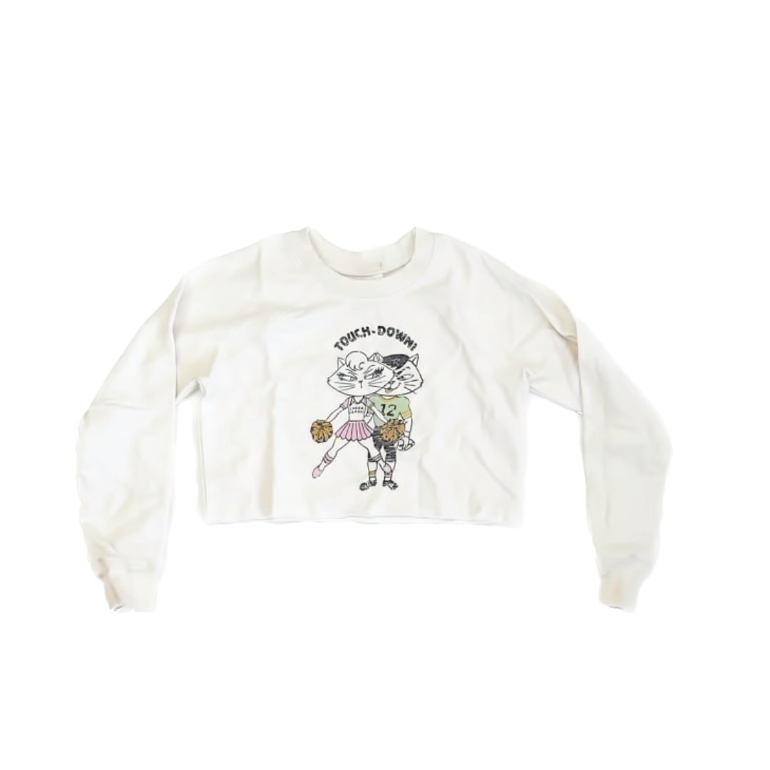 Everafter Girls White | Cat Sweatshirt Size: 6 Years White | Cat