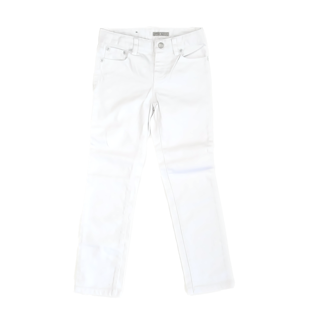Ralph Lauren Girls White Denim Jeans Size: 6X White Denim