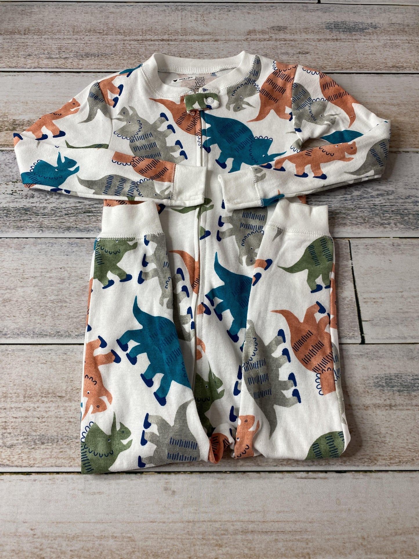 Carters Boys White | Dinosaur Pajamas Size: 2T White | Dinosaur