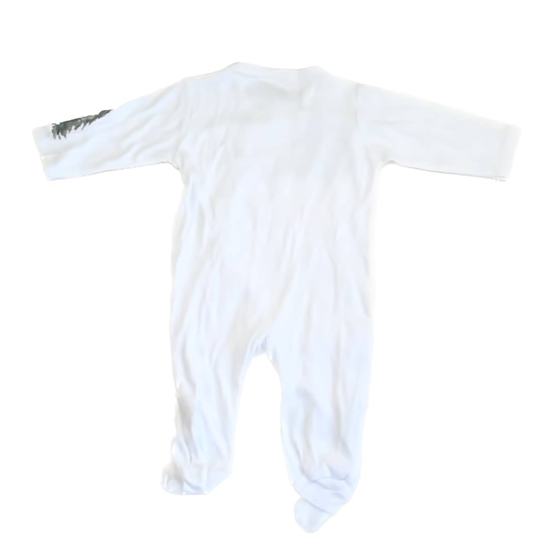 Shakes & Speares Girls White | Forest 1-piece footed Pajamas Size: 3-6 Months White | Forest