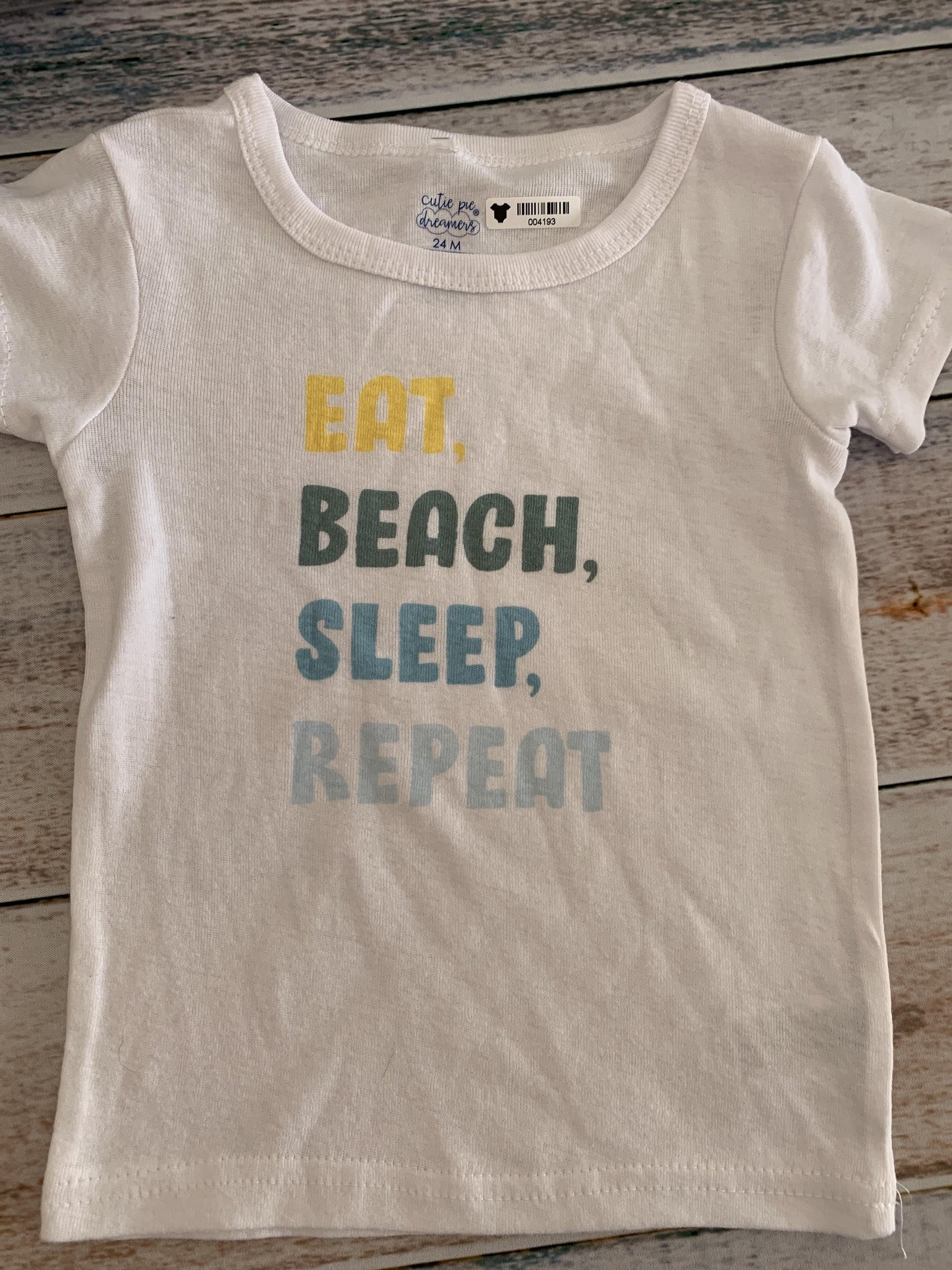 Cutie Pie Dreamers Girls White | Graphic Pajamas Size: 24 months White | Graphic