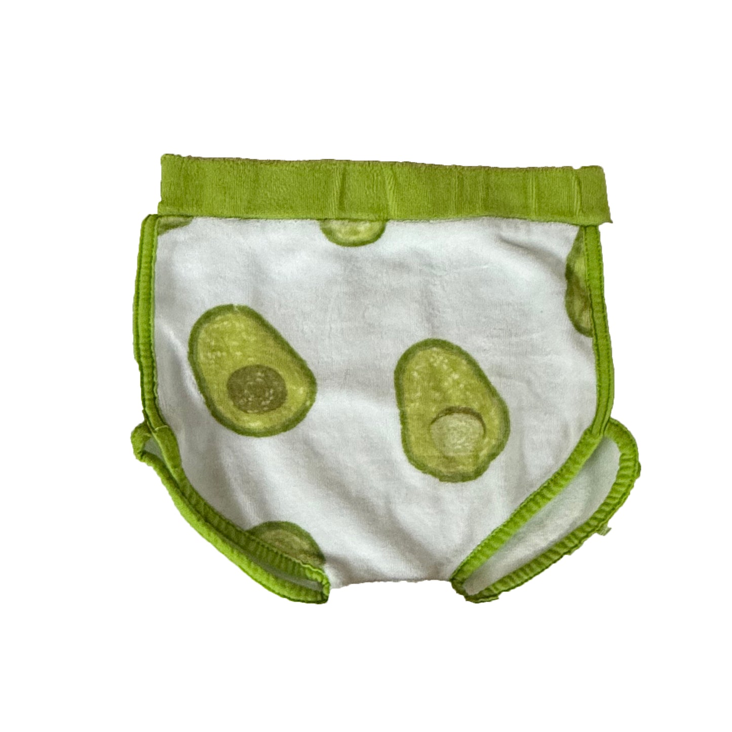 Angel Dear Unisex White | Green Avocado Shorts Size: 18-24 Months White | Green Avocado