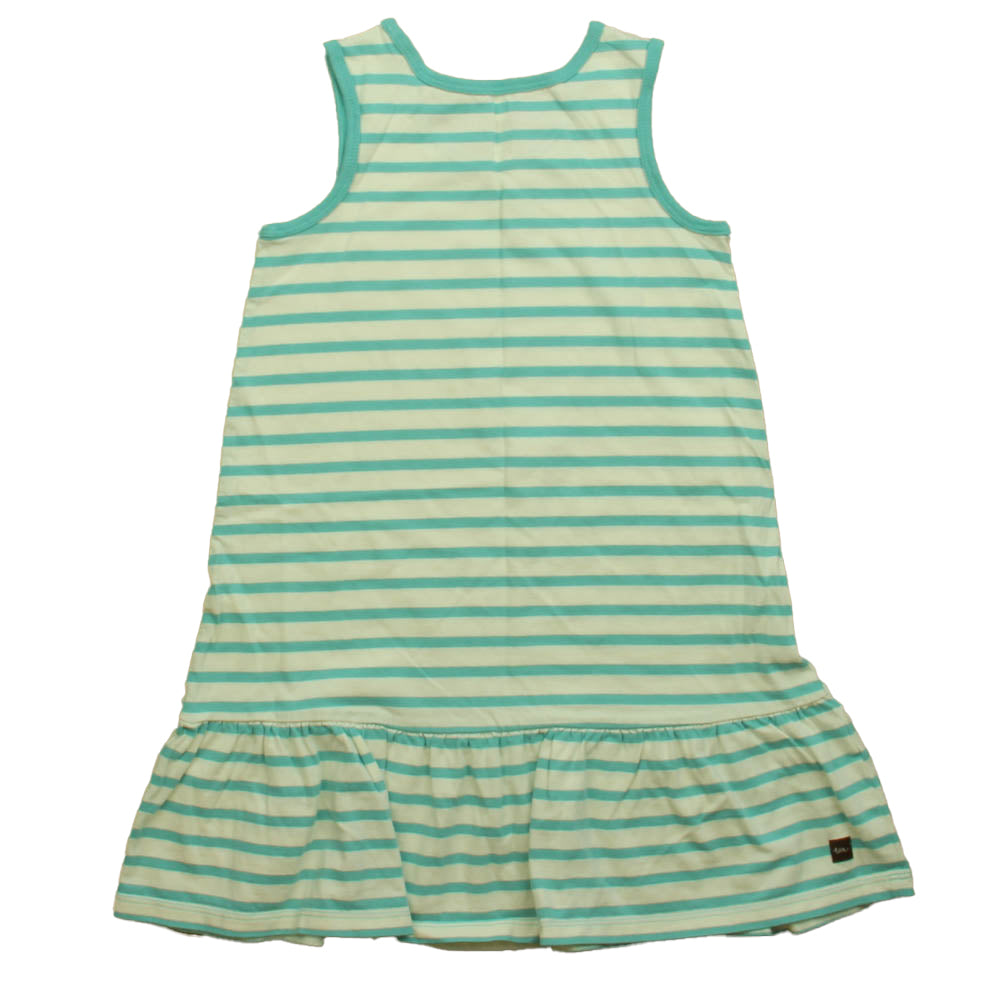 Tea Girls White | Green Dress Size: 6 Years