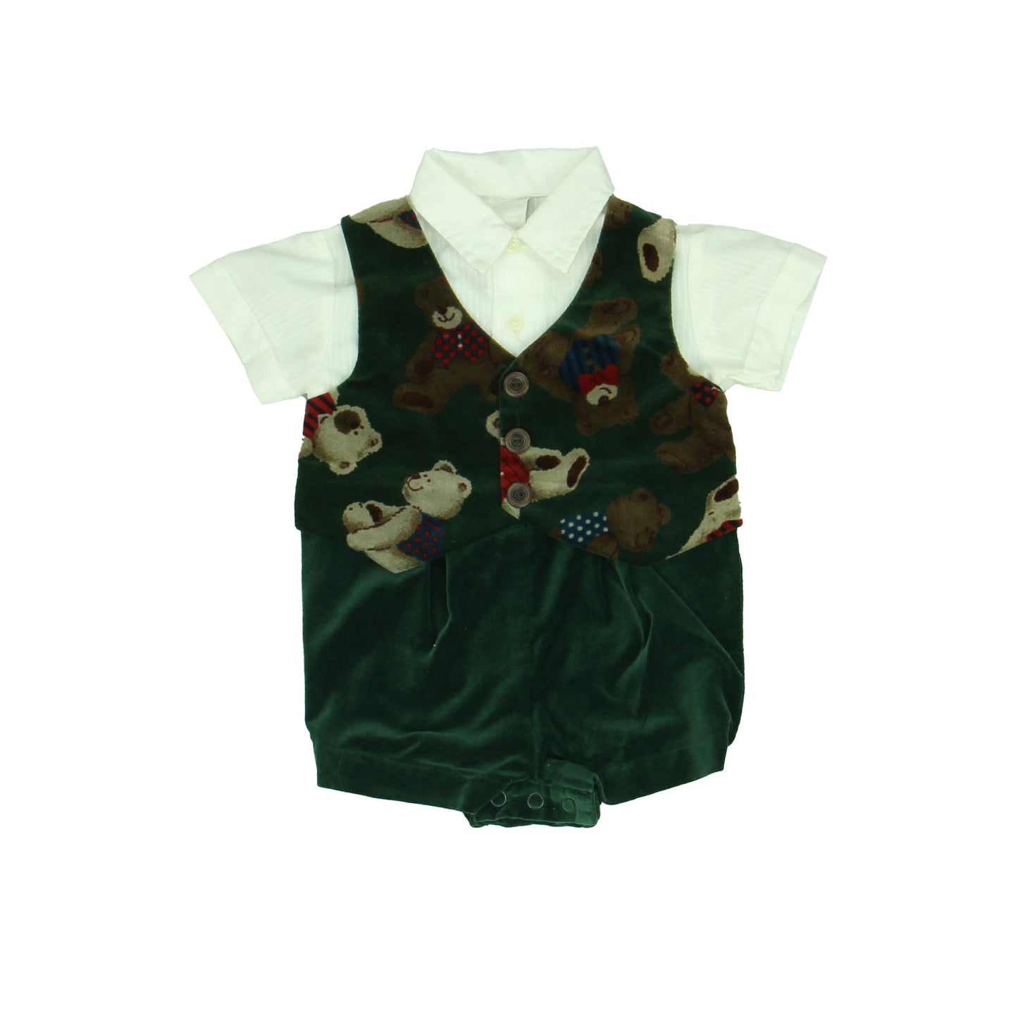 Unknown Brand Boys White | Green Apparel Sets Size: 3-6 Months White | Green