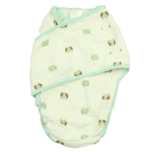 Aden + Anais Boys White | Green Sleepsack Size: 0-3 Months White | Green
