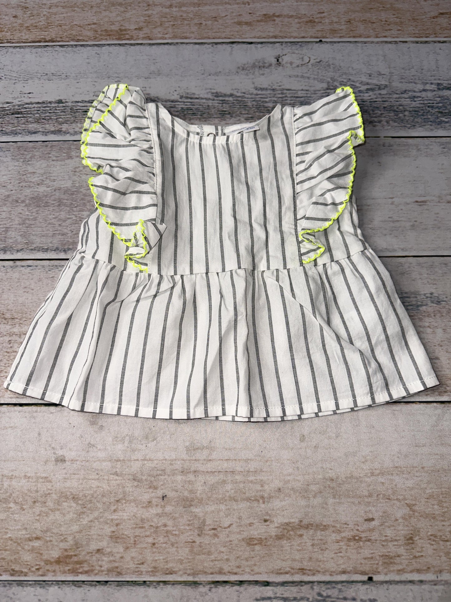Rockets of Awesome Girls White | grey stripes Shirt Size: 3-6 months White | grey stripes