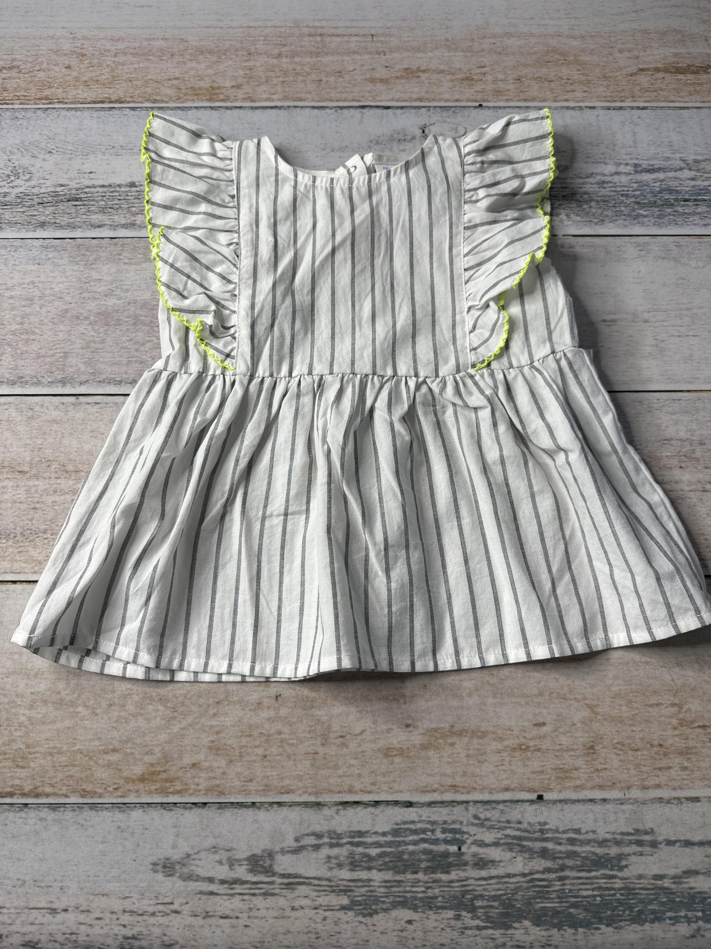 Rockets of Awesome Girls White | grey stripes Shirt Size: 18-24 months White | grey stripes