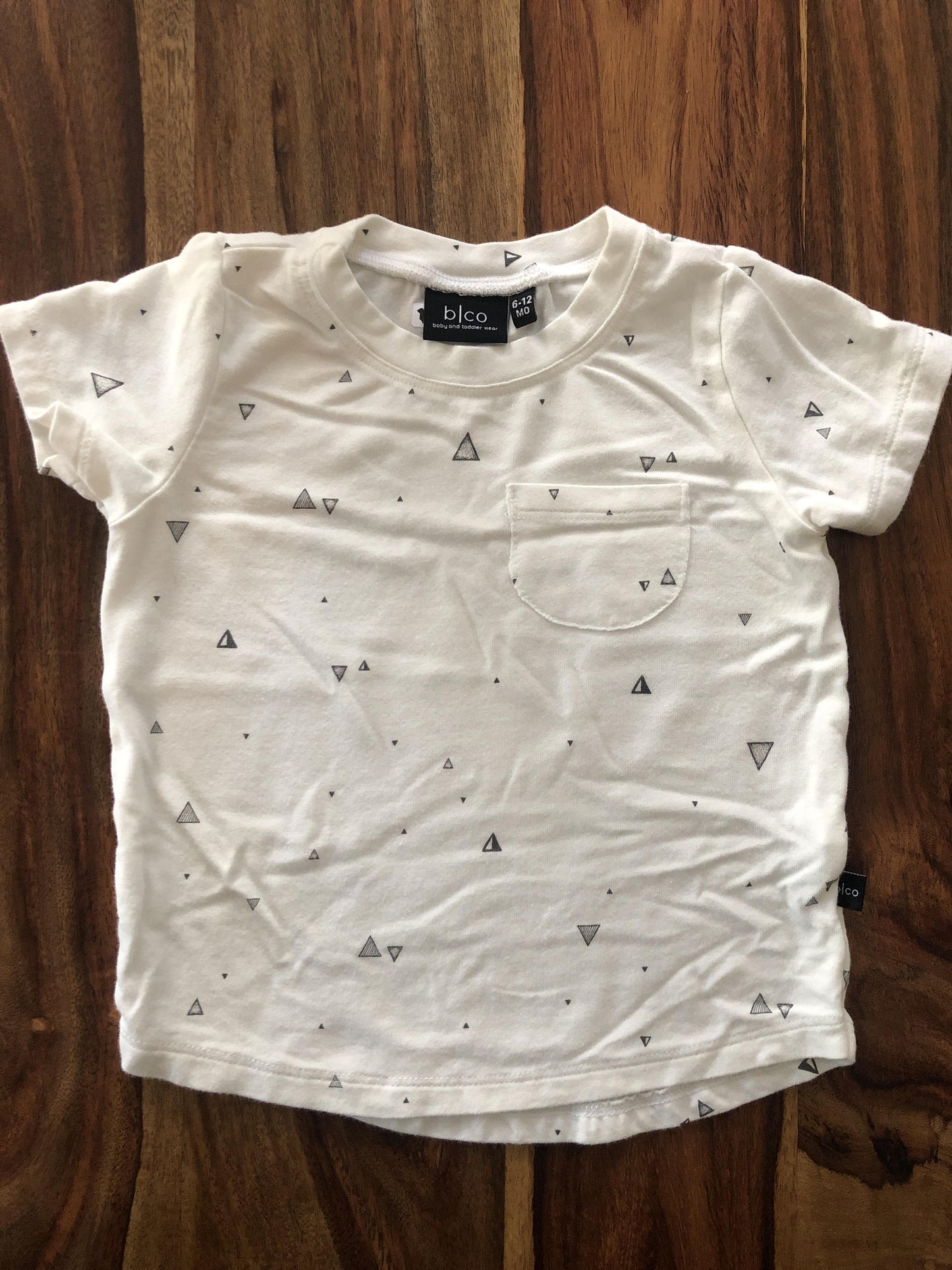 BabySprouts co Girls White | Grey T-Shirt Size: 6-12 months White | Grey