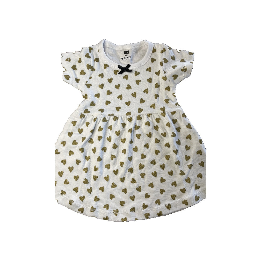 HB Girls White | Hearts Dress Size: 6-9 months White | Hearts