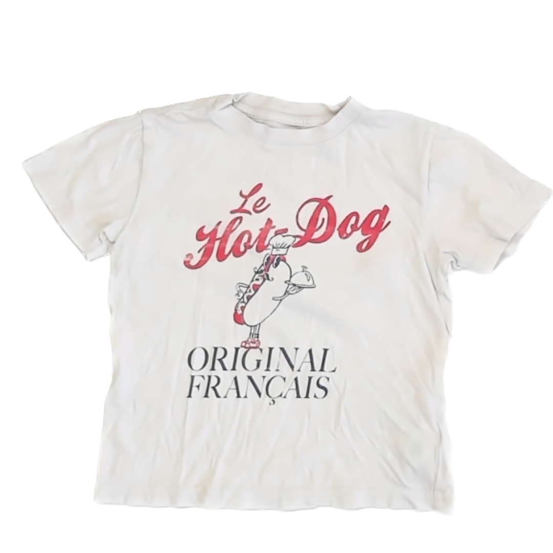 Crewcuts Boys White | Hot Dog T-Shirt Size: XS (4-5T) White | Hot Dog