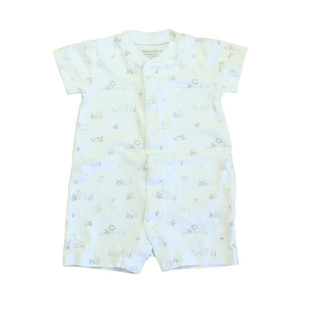 Baby Cottons Boys White Jungle Romper Size: 3 Months