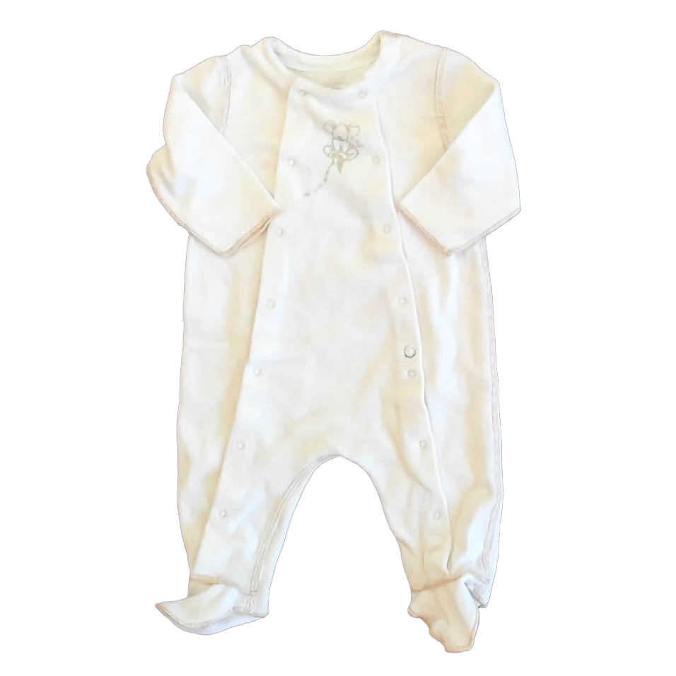 P'tit Bisou Girls White Koala Long Sleeve Outfit Size: 3 Months White Koala