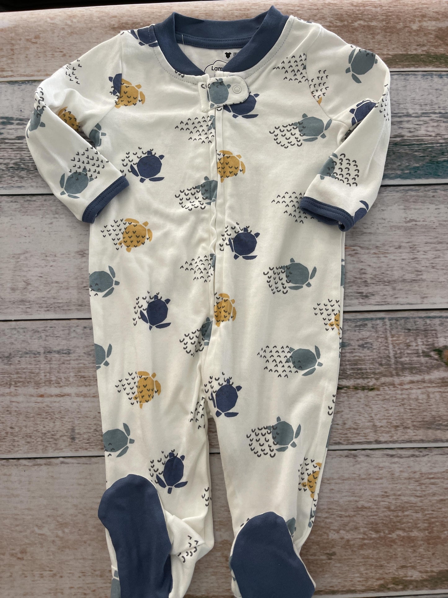 Lamaze Boys White | Light Blue | light green Pajamas Size: 3-6 months White | Light Blue | light green