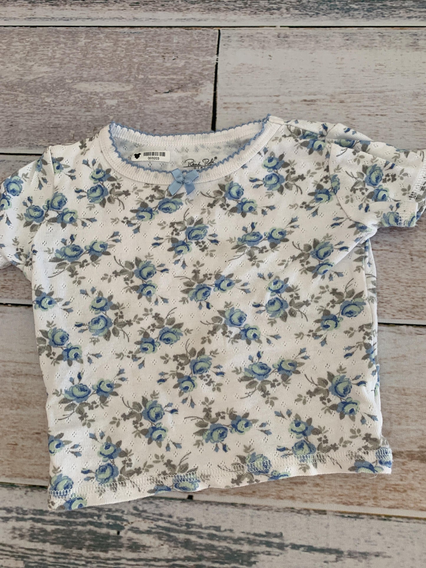 Rene Rofe Girls White | Light Blue | Teal Pajamas Size: 18 months White | Light Blue | Teal