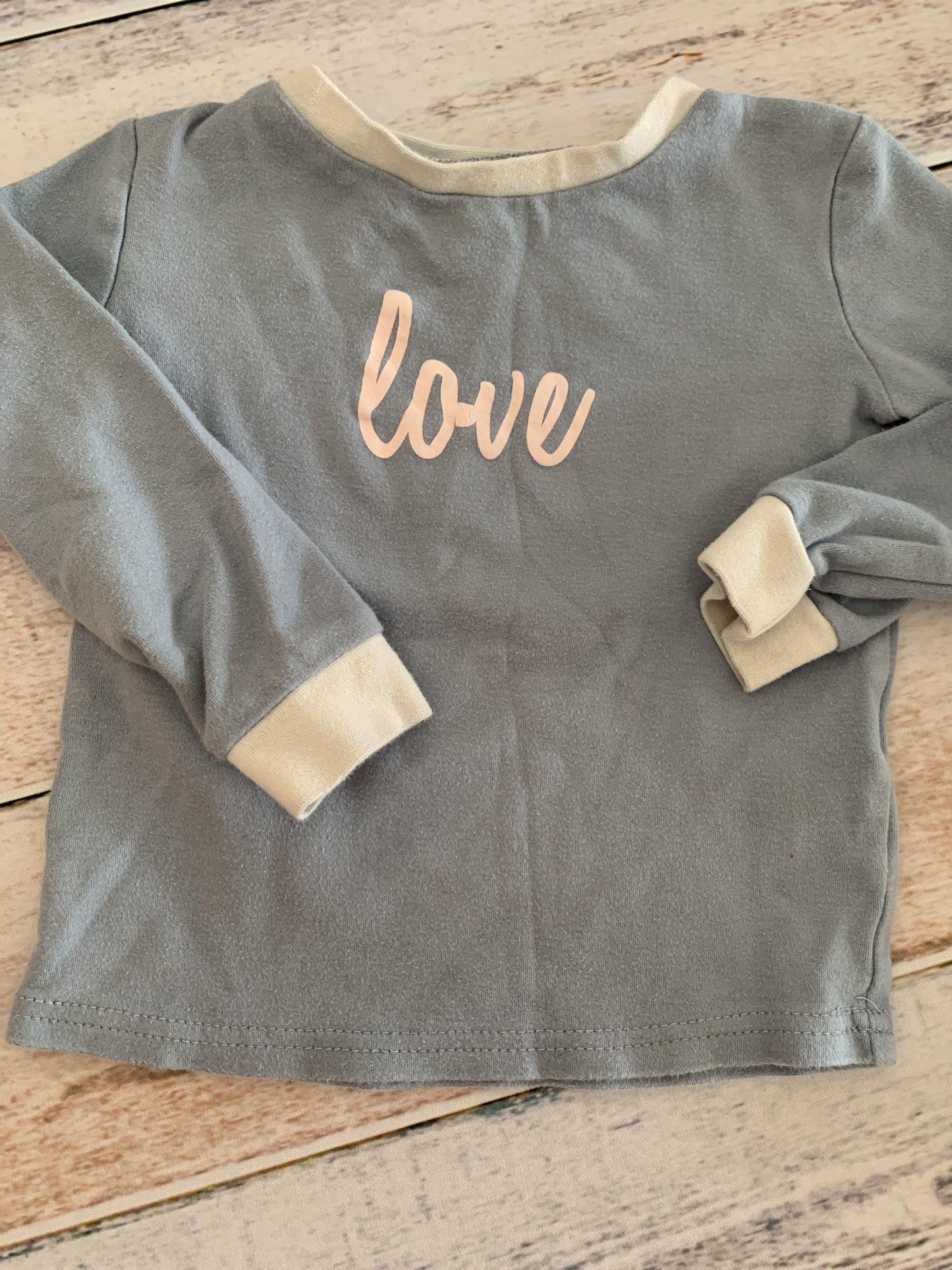 asher and olivia Girls White | Light Blue Pajamas Size: 2T White | Light Blue