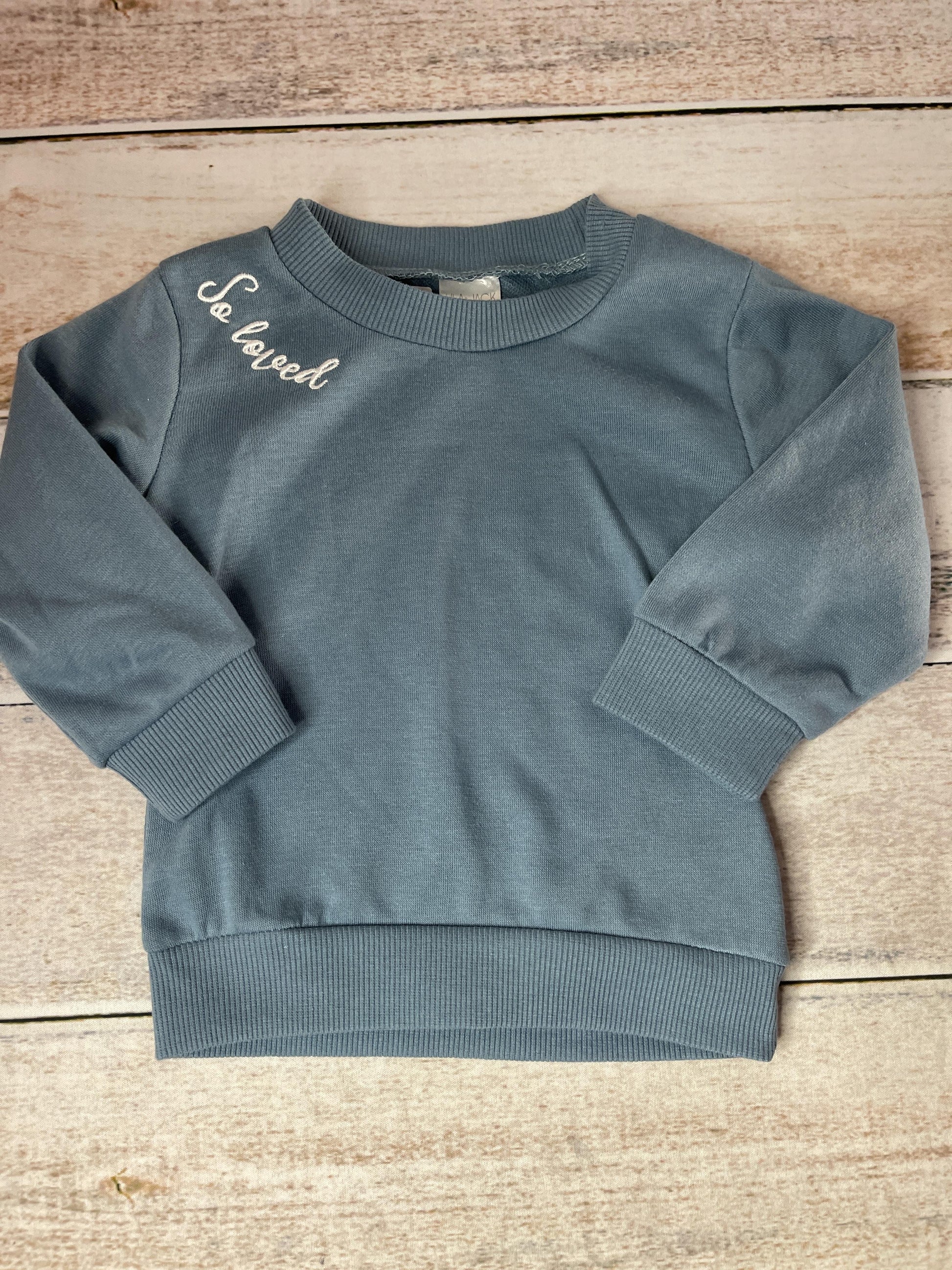 Lila & Jack Unisex White | Light Blue Sweater Size: 12-18 months White | Light Blue