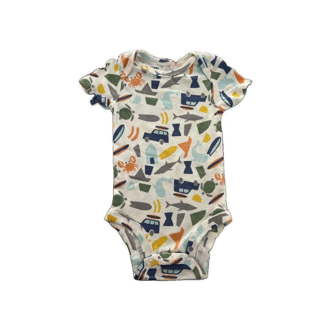 Lamaze Unisex White | light green | Light Blue | Yellow | Grey Onesie Size: 3-6 months White | light green | Light Blue | Yellow | Grey