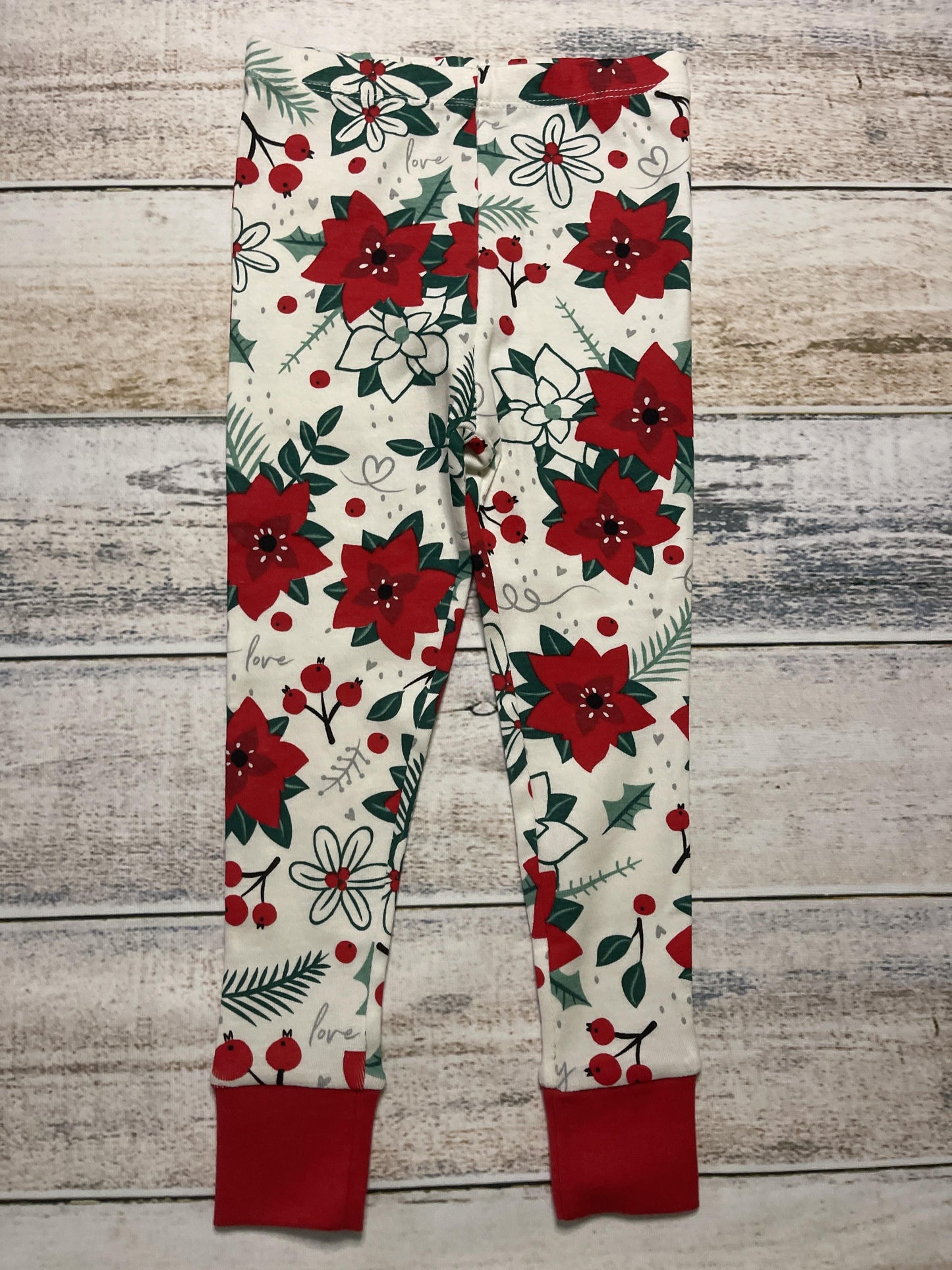 Honest Co Boys White | light green | Red Pajamas Size: 4T White | light green | Red