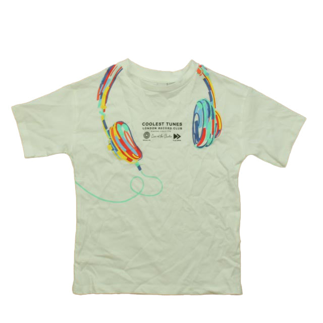 Tu Girls White London Record Club T-Shirt Size: 9 Years