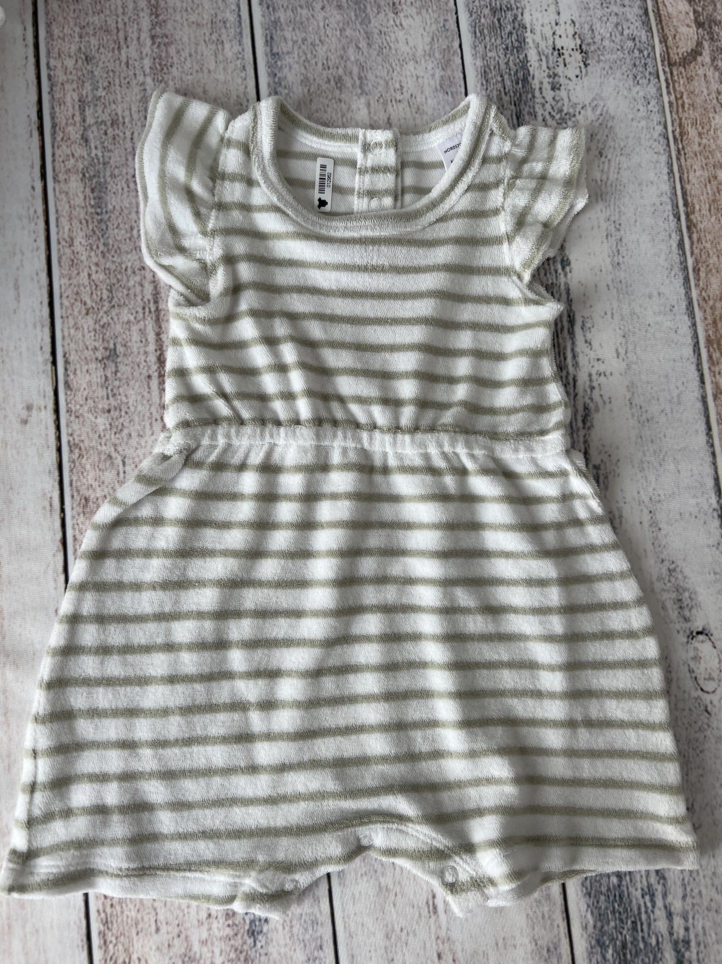 Nordstrom Girls White | Mint | Stripe Romper Size: 3 months White | Mint | Stripe