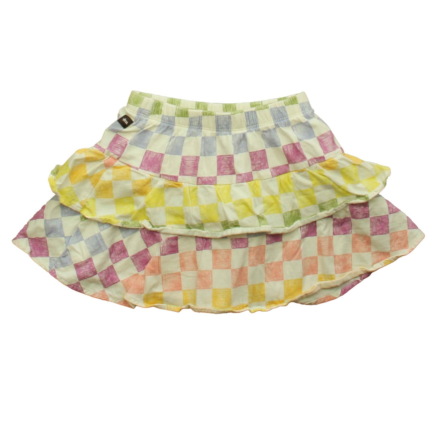 Tea Girls White | Multi | Check Skirt Size: 3T