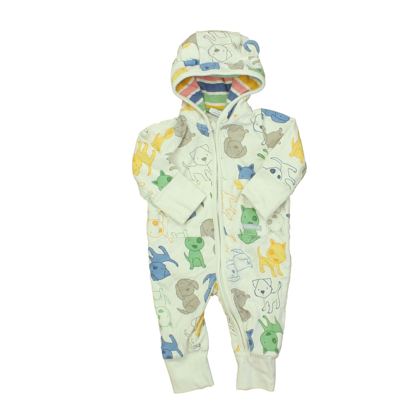 Polarn O. Pyret Boys White | Multi | Dogs Long Sleeve Outfit Size: 1-2 Months White | Multi | Dogs