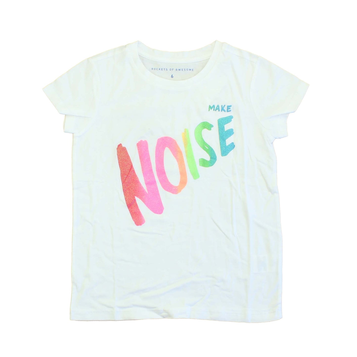 Rockets Of Awesome Girls White | Multi T-Shirt Size: 6 Years White | Multi