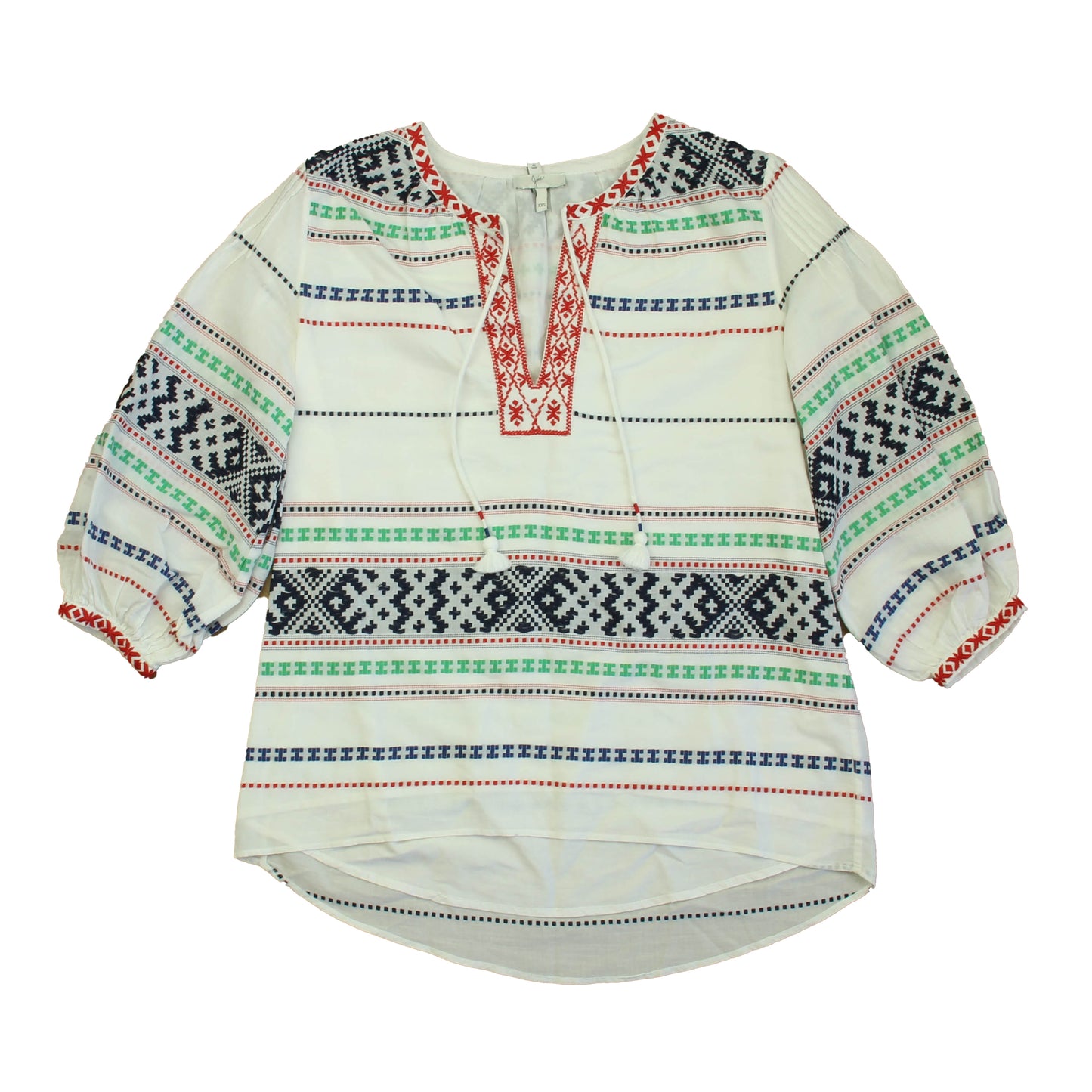 Joie Girls White Multi Blouse Size: Junior XX White Multi