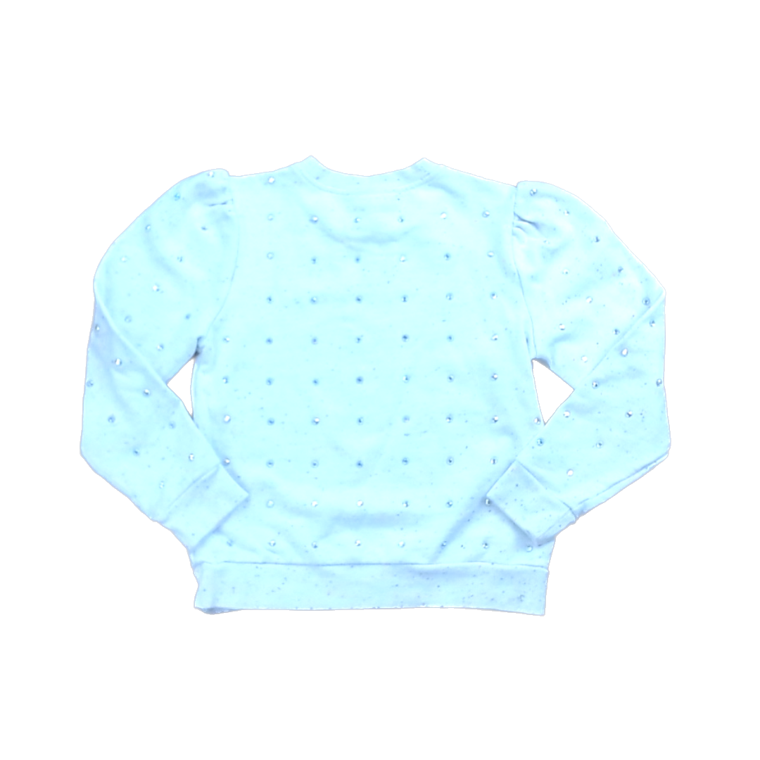Rockets Of Awesome Girls White | Multicolored Speckles | Gem Stones Long Sleeve T-Shirt Size: 8 - 12 Years White | Multicolored Speckles | Gem Stones