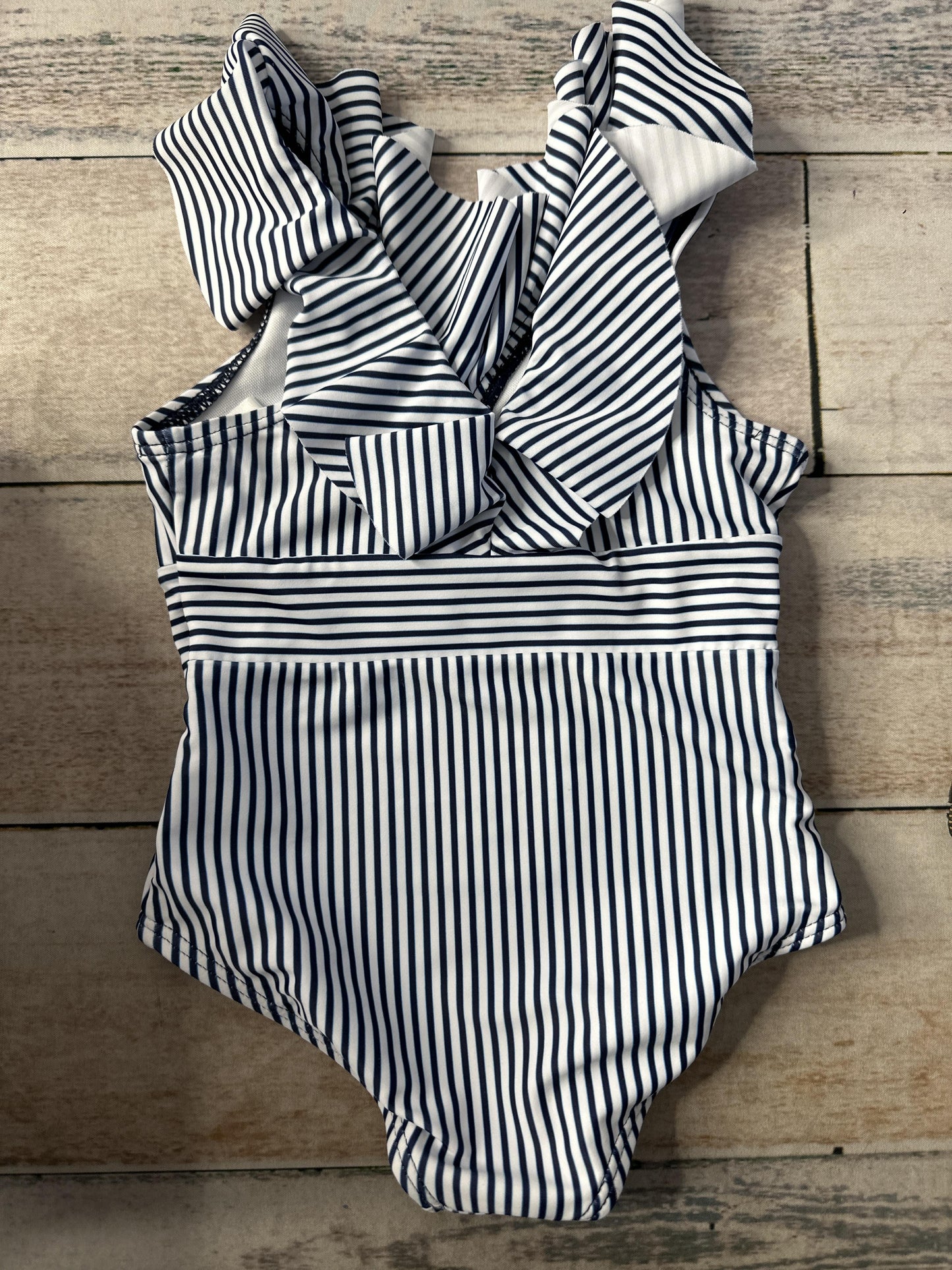 PatPat Girls White | Navy Blue 1-piece Swimsuit Size: 2 years White | Navy Blue