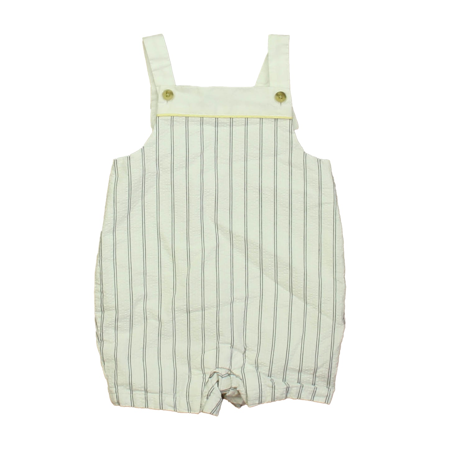 Janie and Jack Girls White | Navy Stripe Romper Size: 3-6 Months White | Navy Stripe