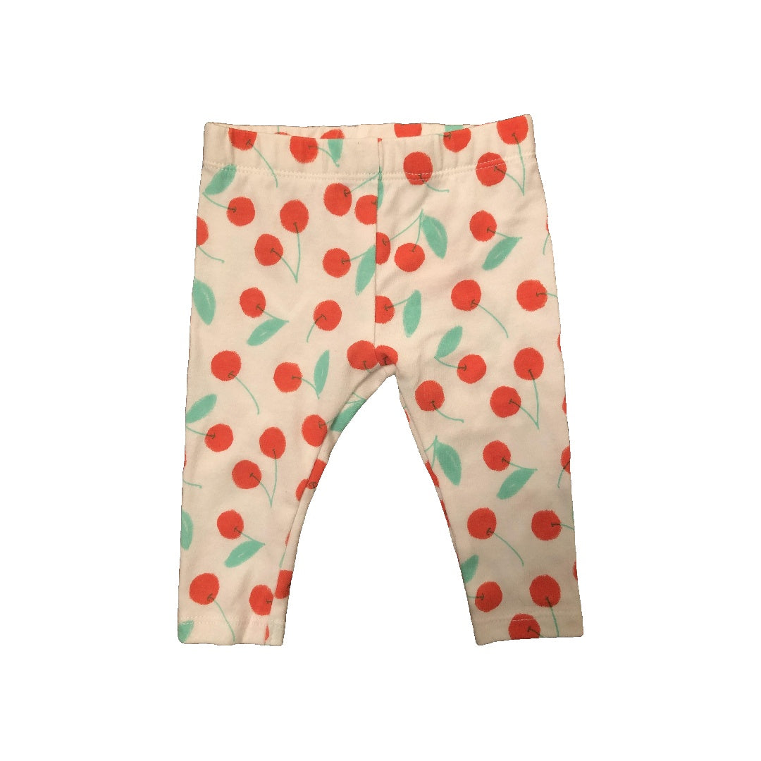 Cat & Jack Girls White | Pattern | Fruit Pants Size: 0-3 months White | Pattern | Fruit