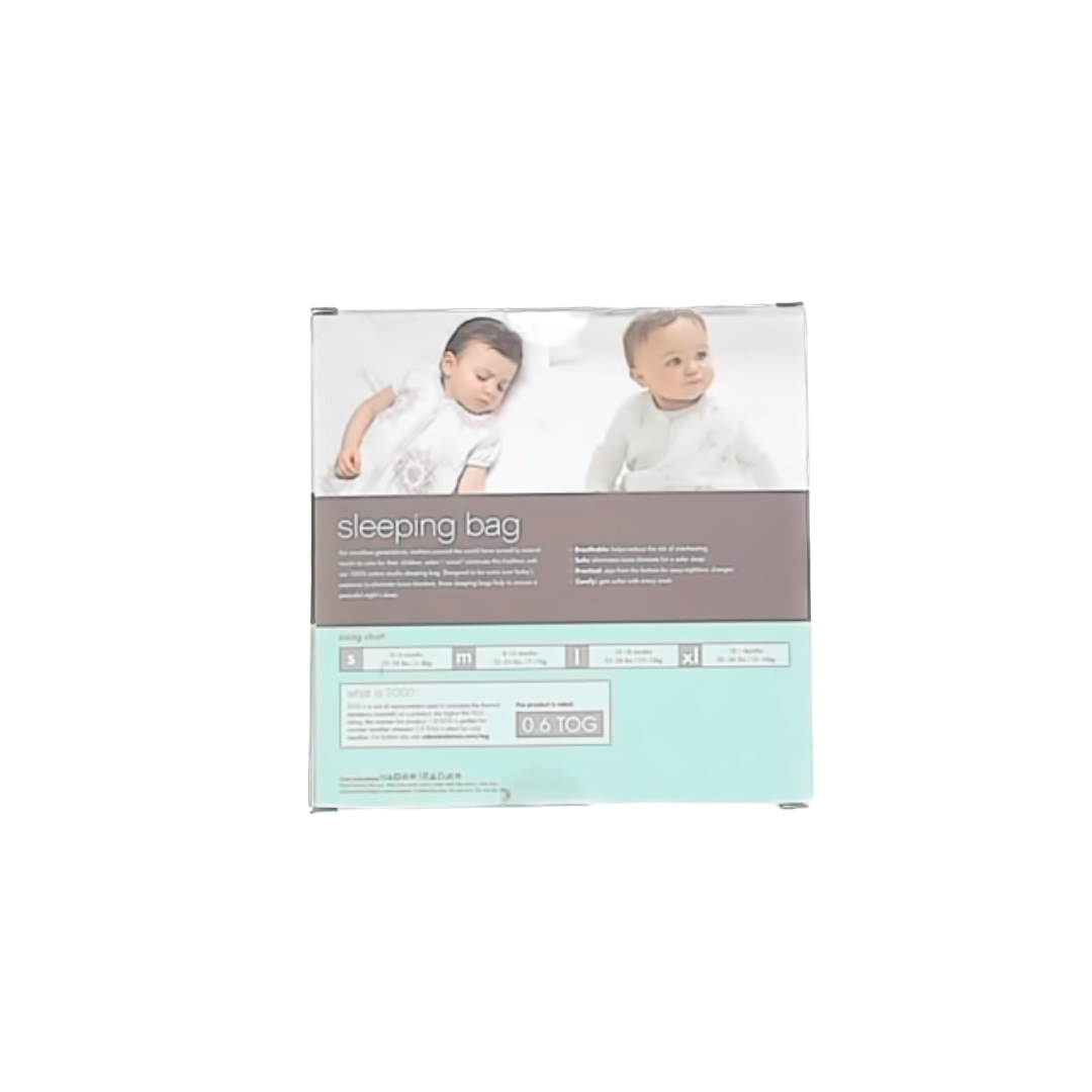 Aden + Anais Girls White | Pink Hearts Sleepsack Size: 0-6 Months White | Pink Hearts