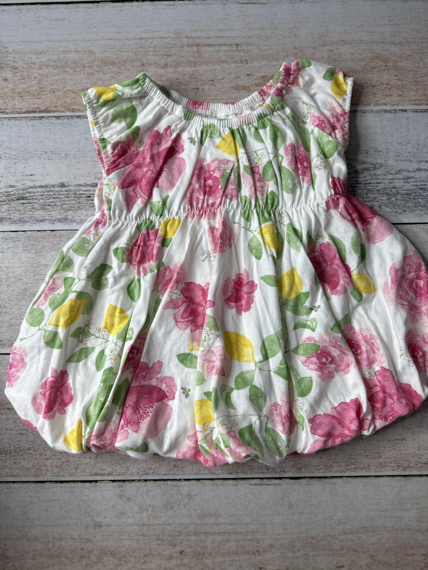 Burt's Bees Girls White | pink | light green Dress Size: 3-6 months White | pink | light green