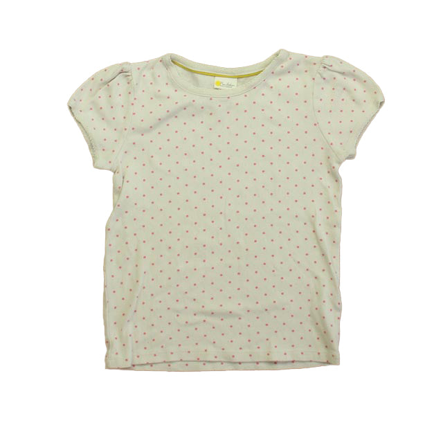 Pre-owned - Good: Boden Girls White | Pink Polka Dots T-Shirt size: 7-8 Years