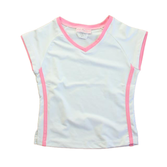Little Miss Tennis Girls White | Pink Athletic Top Size: 4-5T White | Pink