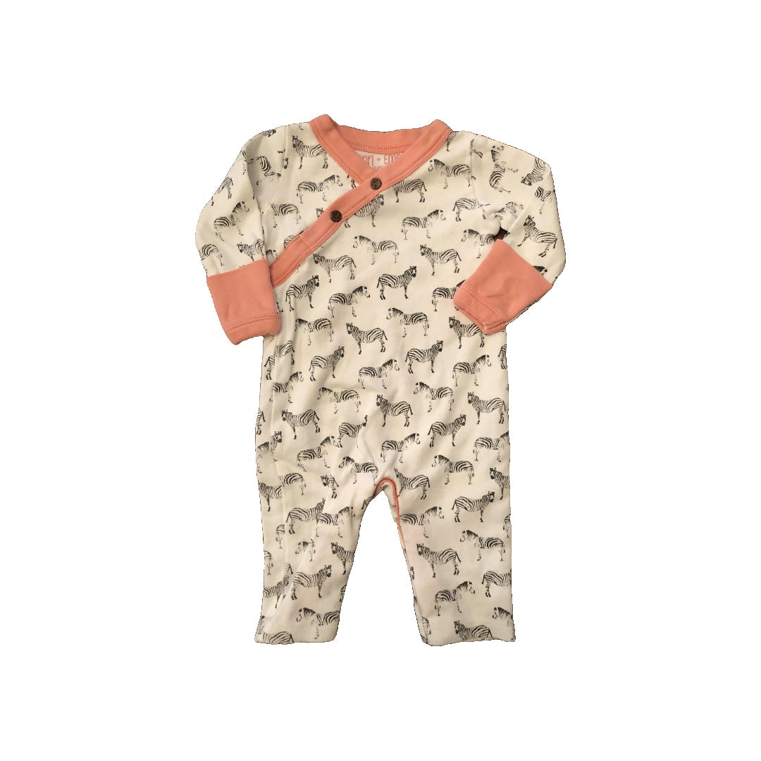 Finn + Emma Girls White | pink Pajamas Size: 3-6 months White | pink