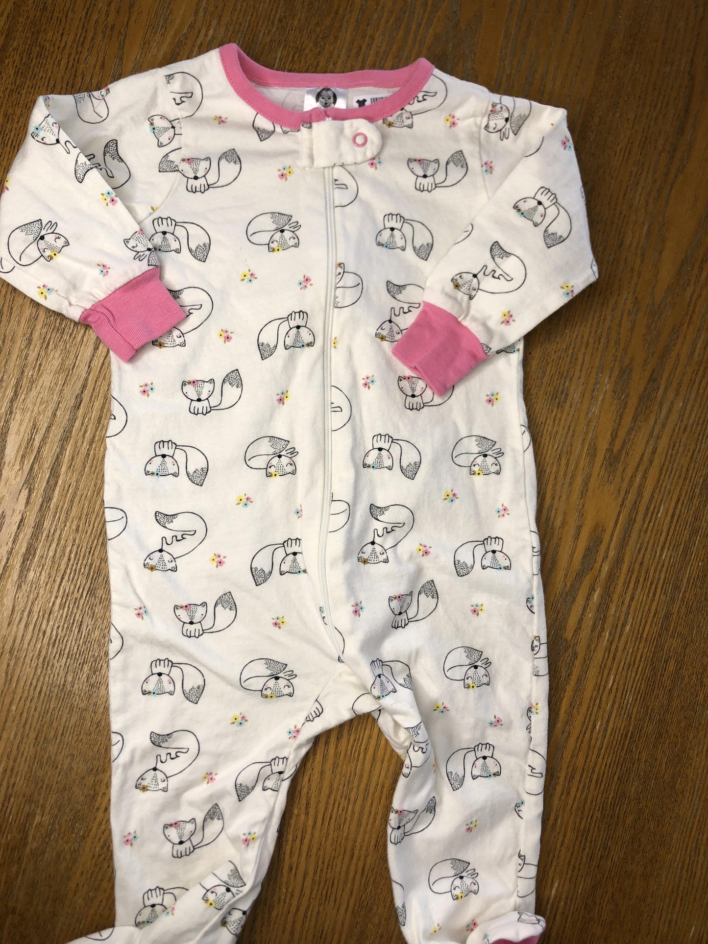 Gerber Childrenswear Girls White | pink Pajamas Size: 3-6 months White | pink
