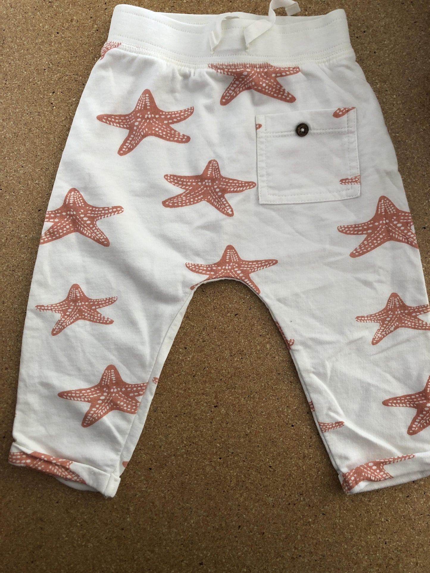 Oliver & Rain Girls White | pink Pants Size: 12 months White | pink