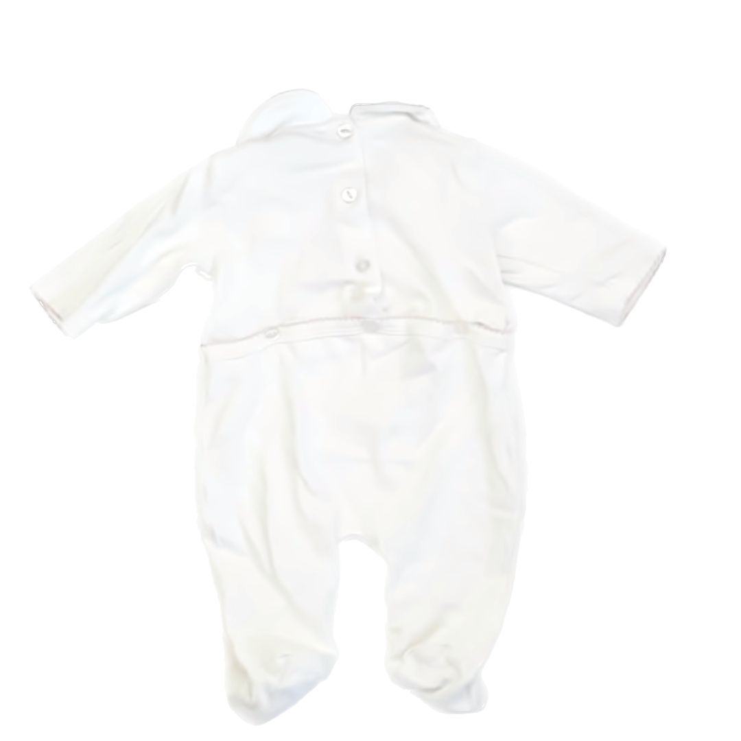 Bella Bliss Girls White | Pink Long Sleeve Outfit Size: 3M White | Pink