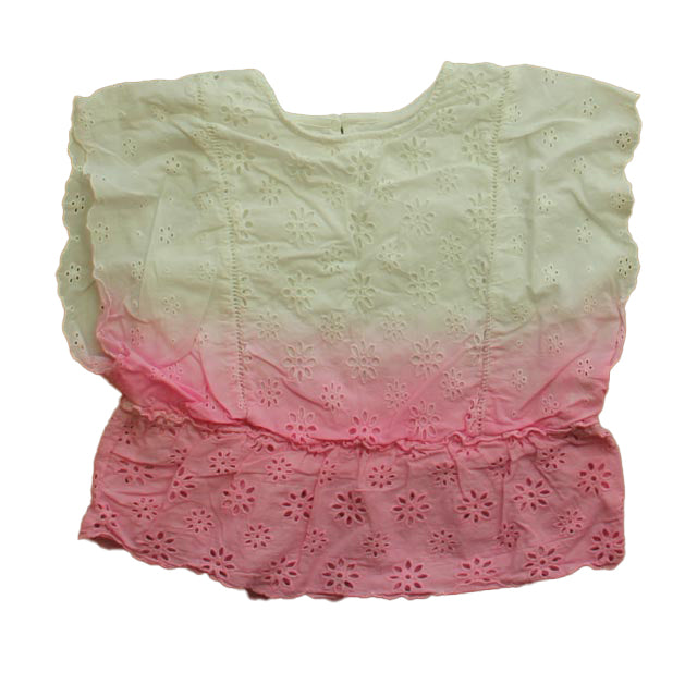 Rockets Of Awesome Girls White | Pink Blouse Size: 4T White | Pink