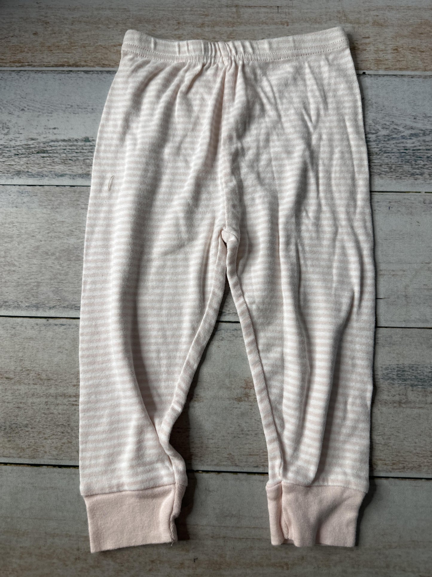 Burt's Bees Girls White | pink Pants Size: 12 months White | pink